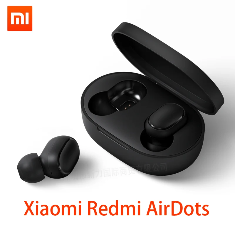 Xiaomi Redmi Airdots TWS Bluetooth 5,0 наушники сенсорные стерео с микрофоном Беспроводные спортивные наушники для Android и iOS - Цвет: Redmi Airdots-1