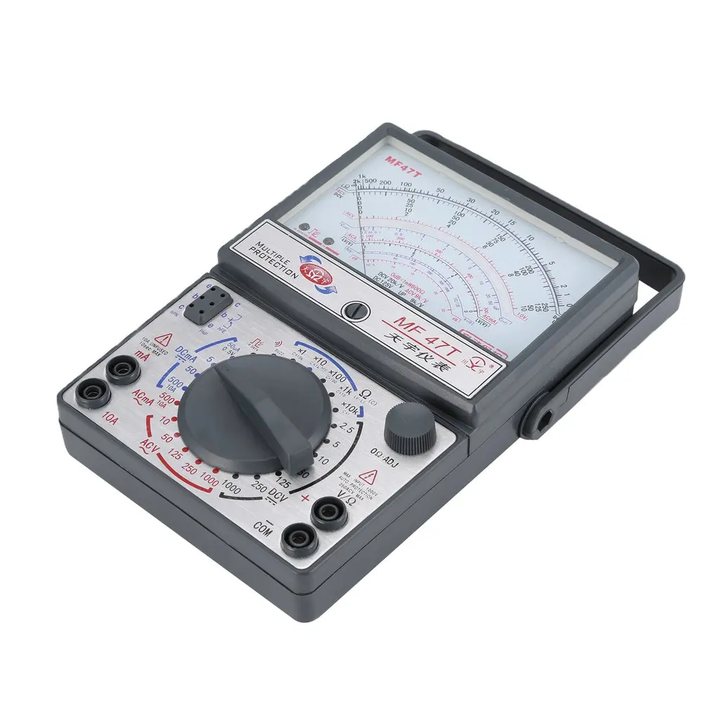 MF-47T аналоговый мультиметр DC/AC напряжение измеритель тока инфракрасное Обнаружение ручной hFE тестер мультитестер звуковой сигнал