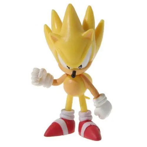 Фигурки героев японского аниме OHMETOY 6 шт. SEGA Super Sonic ежик ПВХ игрушечные фигурки
