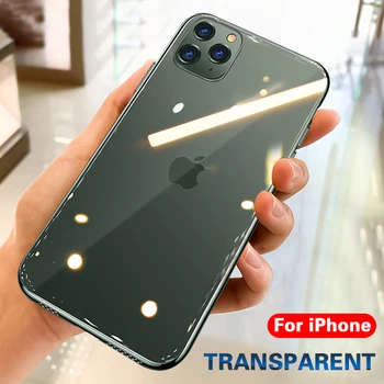 

Ultra Thin Clear Silicone Phone Case For iPhone 11 Pro Max Case iphone XR XS Max X 7 8 6 6S Plus Soft TPU Transparent Back Cover