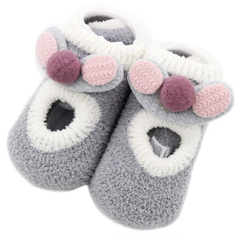 Simple Fashion Kids Baby Thick Cotton Socks Cartoon Children Non-slip