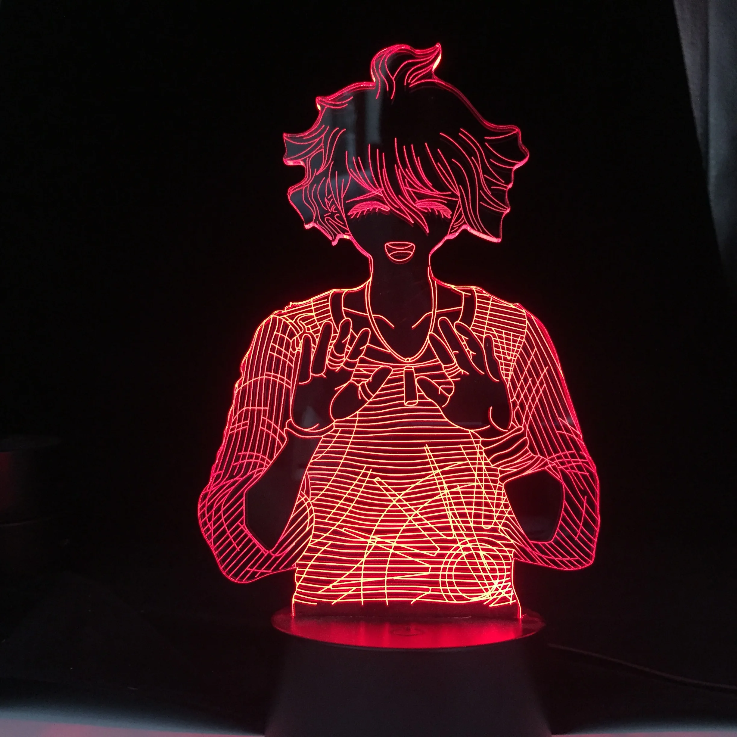 

Rantaro Amami аниме лампа 3d свет Danganronpa японский мультфильм лампа для домашнего декора подарок на день рождения манга светодиодный ночник Dropship