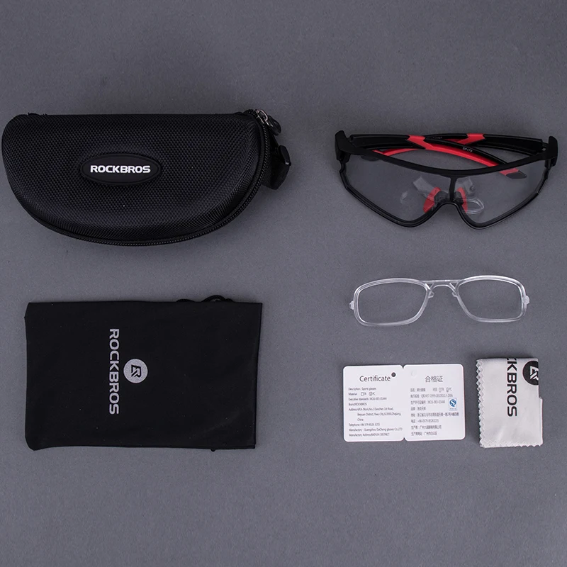 Cycling Sunglasses ROCKBROS Cycling Sunglasses Photochromic Road Bike UV400 Bicycle Eyewear MTB Mountain Bicycle Cycling Goggles cycling glasses bicycle glasses sports glasses sport sunglasses sports goggles