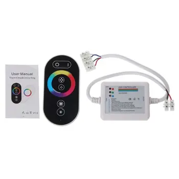 

RGB RF Touch Controller Remote Schwarz + 6Key remote Control 12-24V 18A