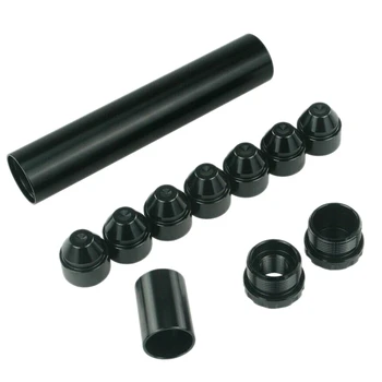 

NEW-11Pcs Aluminum 1 / 2-28 Automotive Fuel Filter 1X6 Solvent Trap Napa 4003 Wix 24003 Black