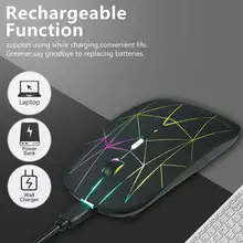 Wireless Mouse DPI Adjustable Gaming Computer Mouse RGB Lighting Mouse Supply