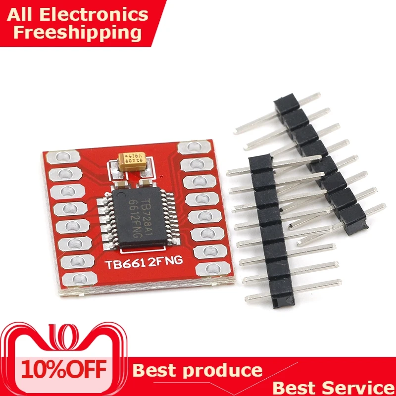 

Dual DC Stepper Motor Drive Controller Board Module TB6612 TB6612FNG Replace L298N