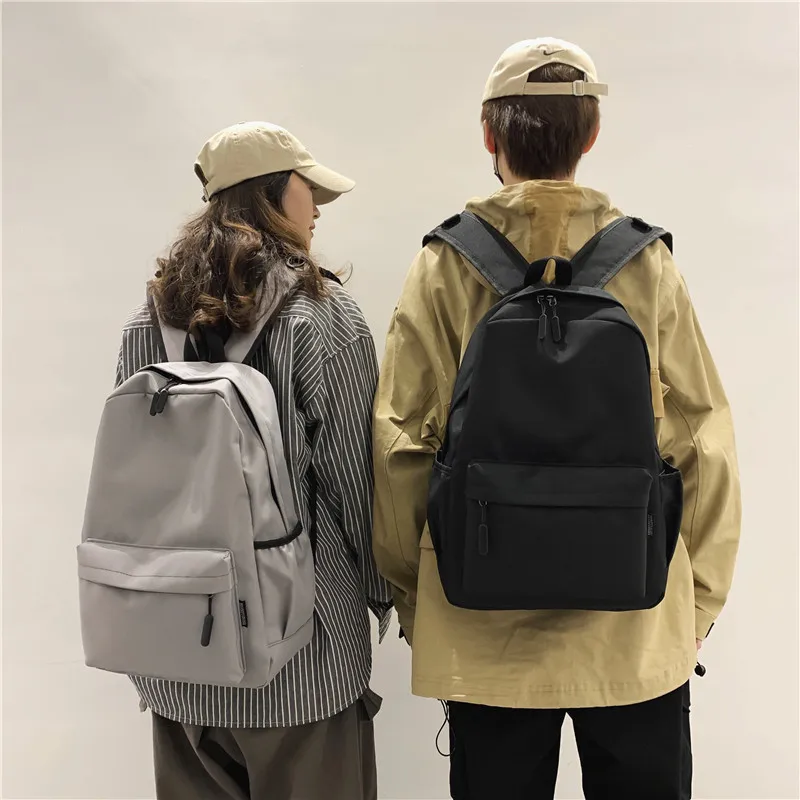 sólida moda saco de escola para adolescentes