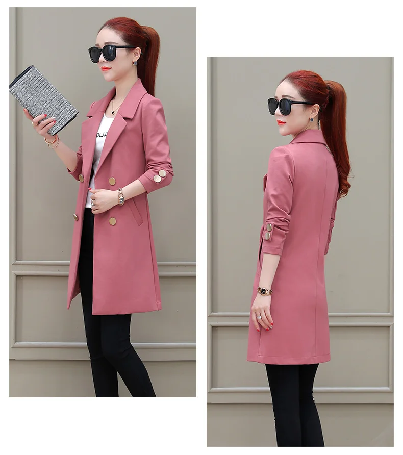 lente nieuwe темперамент Тонкий lange sectie kleine pak vrouwen jas wilde lente en herfst casual jasje tij
