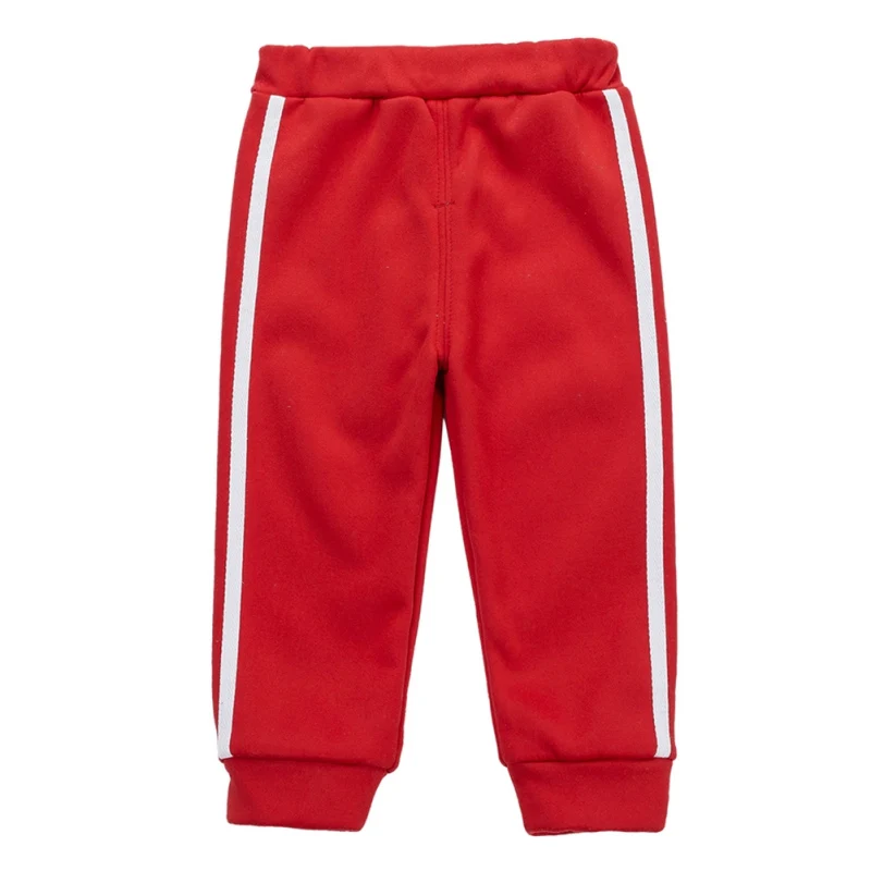 Детские спортивные штаны, От 1 до 5 лет, Повседневные детские штаны, весенне-зимние штаны для маленьких мальчиков и девочек, одежда для детей - Цвет: Красный