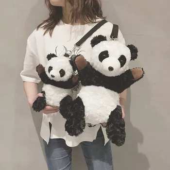 

2019 new plush backpack Panda shoulder bag cartoon cute Messenger bag 23/36cm