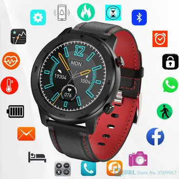 

Sports full screen smart-watch men women Wristband For Android IOS ladies Smartband fitness tracker Leather Strap Smart band men