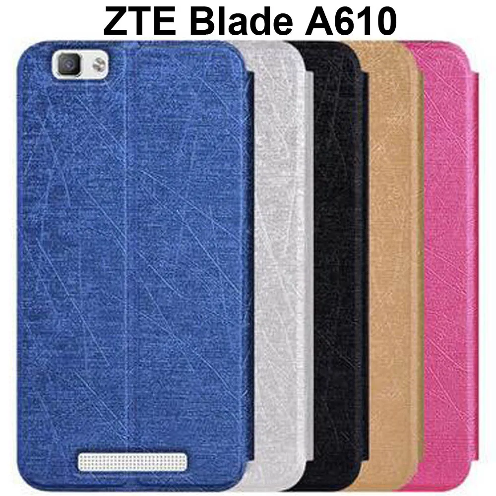 ZTE A610 чехол Blade флип ультра тонкий кожаный Мягкая ТПУ подставка для Zte A 610 fundas |