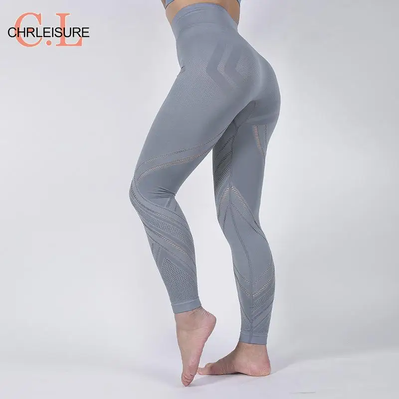 CHRLEISURE Styles Energy бесшовные леггинсы женские фитнес брюки для бега леггинсы с высокой талией s Новые Полые леггинсы с высокой талией