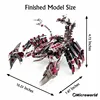 Microworld 3D Metal Animal Puzzle Red Devils Scorpion Model Kits DIY Desktop Decoration Jigsaw Toys Birthdays Gifts For Adults 6