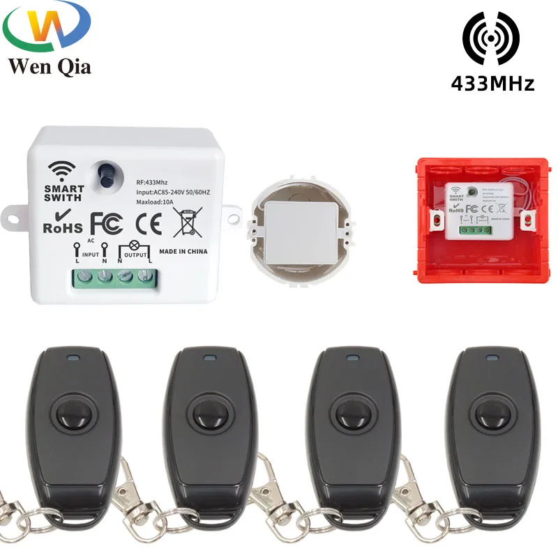 Buy Wholesale China 433mhz Wireless Rf Remote Control Switches For