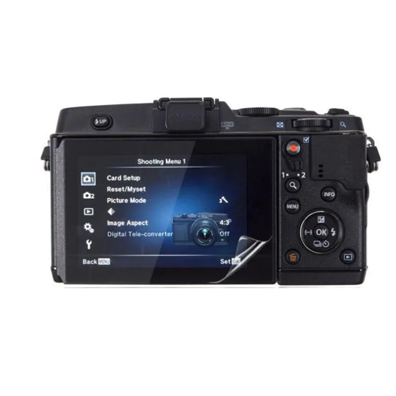Для цифровой камеры Olympus PEN E-P5 E-PL9 E-PL8 E-PL7 EPL9 EPL8 EPL7 EP5 защитная плёнка 3 x прозрачный мягкий ПЭТ защитное покрытие ЖК-экрана гвардии