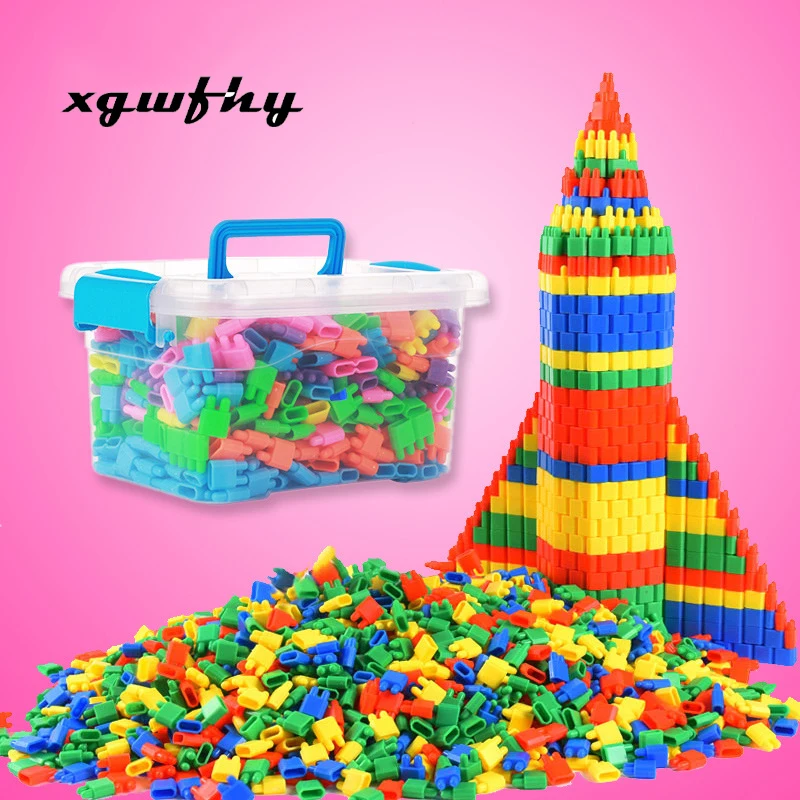 

20+40+60pcs Fashion Plastic Bullet Building Blocks Kids Baby Educational Toys for Boys and Girls Children Christmas Gift JM172
