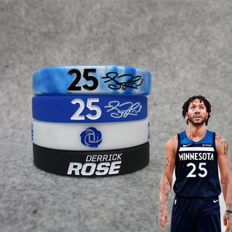 Баскетбольная звезда Timberwolves 25 Derek. Ross фирменный Ночной светильник, спортивный браслет, силиконовый ремешок для фанатов