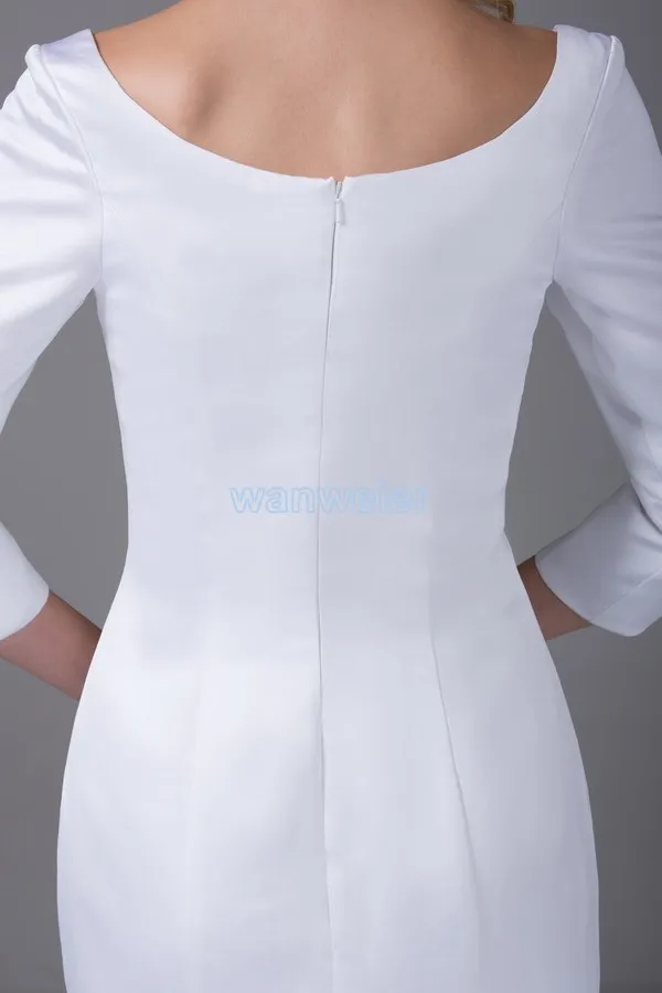 vestidos платье Формальное вечернее скромное 8 с рукавами размера плюс длинное вечернее платье для матери невесты