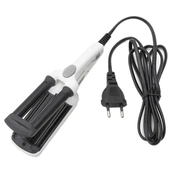 

Mini Ceramic Hair Curlers Iron Wave Wand 3 Barrels Iron Iron Flat Ceramic Hair Tools Professional Crimping Pliers Hair Curler Ha