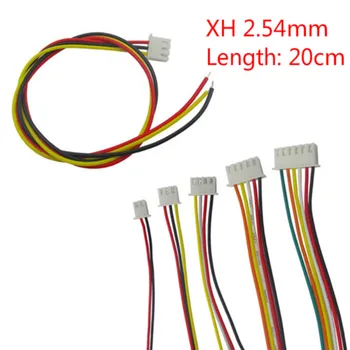 

100/50/10pcs/lot 26AWG JST XH2.54 2/3/4/5/6/7/8/9/10P 12 Pin XH 2.54 Pitch 2.54mm Connector Plug With Wire Cable 20cm Length