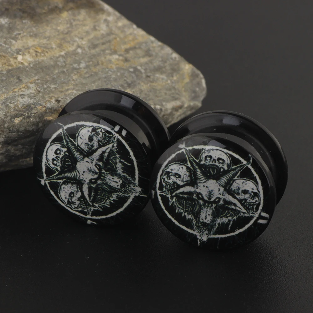 JUNLOWPY Logo Ear Stretching Kit 160/320 Pieces Earring Gauge Expander Set Acrylic Screw Plugs Tunnels Lobe Body Piercing 4-16mm