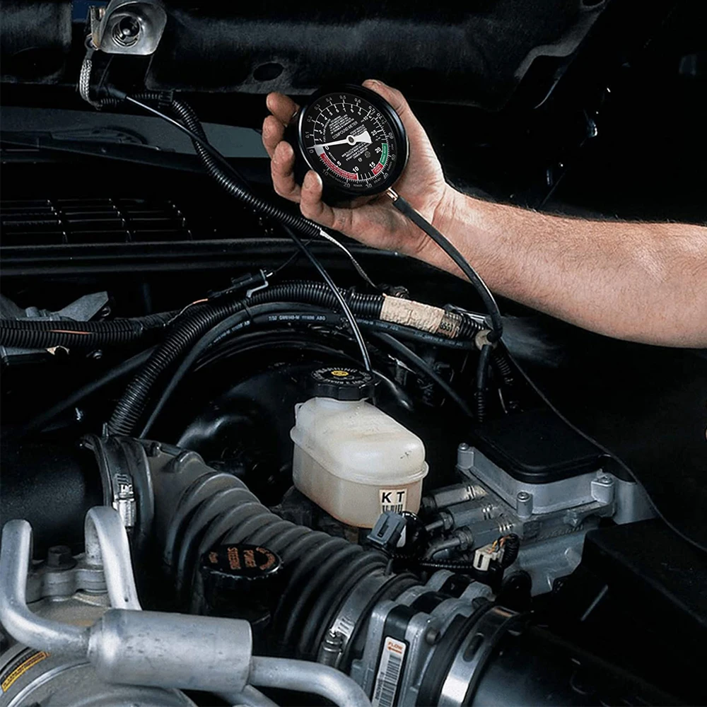 HFS R Carburetor Carb Valve Fuel Pump Pressure & Vacuum Tester Gauge Test Kit 