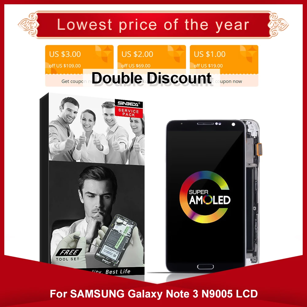 AMOLED дисплей 5 7 дюйма для SAMSUNG Galaxy Note 3 N9005 ЖК с сенсорным экраном и рамкой Note3 N900A N900T