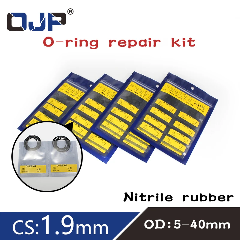 O Ring Seal NBR CS1.9mm OD5/6/7/8/9/10/11/12/13/14/15/16/17/18/19/20/21