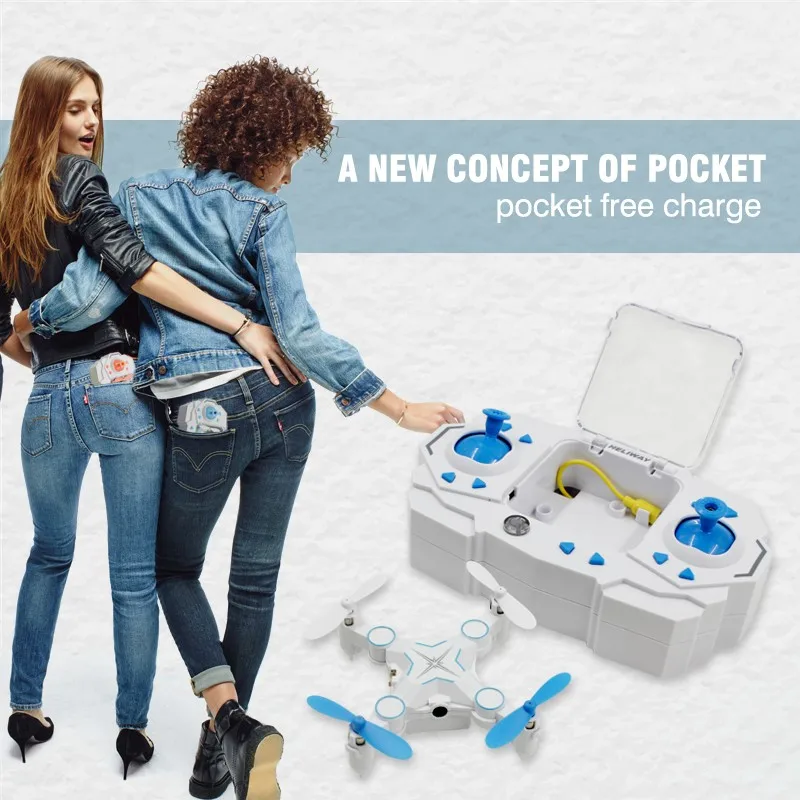Heliway 901S RC Мини карманный беспилотный Радиоуправляемый летательный аппарат WI-FI 0.3MP Камера с видом от первого лица Складная Портативный 2,4G 6-осевой Квадрокоптер с дистанционным управлением RC игрушечный вертолет F18784