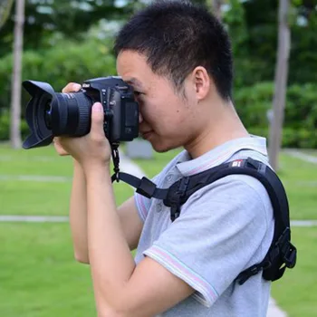 

High Quality Focus F-1 Quick Carry Speed Sling soft Shoulder Sling Belt Neck Strap For Camera DSLR Black
