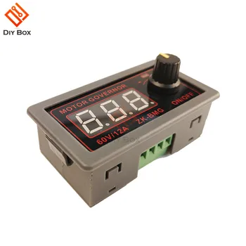 

DC 500W PWM DC Motor Speed Controller Governor 9-60V 12v 24v 48V 12A Adjustable Digital display encoder duty frequency ZK-BMG