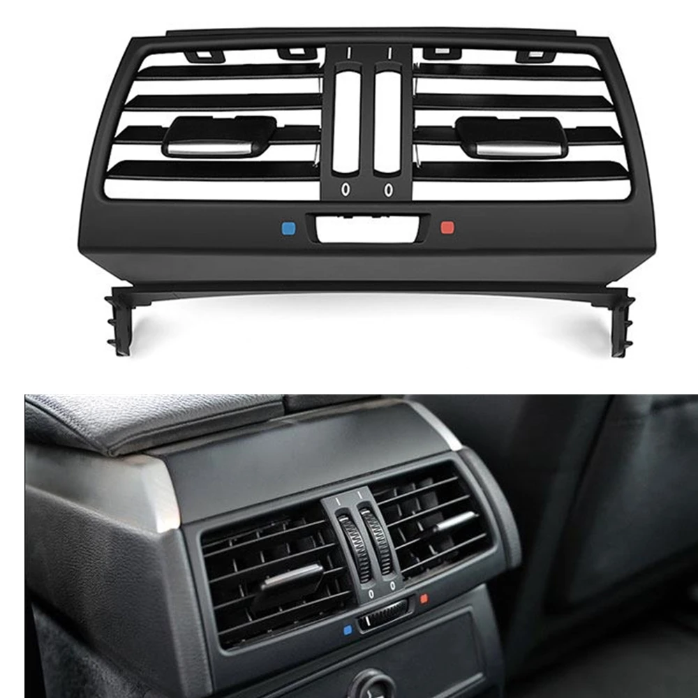 

For BMW X5 E70 X6 E71 E72 2007-2013 Rear Row Center Console A/C Air Outlet Vent Trim Dashboard Conditioning Cover Grill Frame