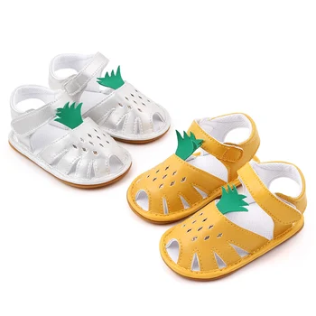 

2020 Summer Baby Infant Toddler Girls Breathable Anti-Slip Shoes Pineapple Print Sandals Toddler Soft Soled Kids Girl Shoes13