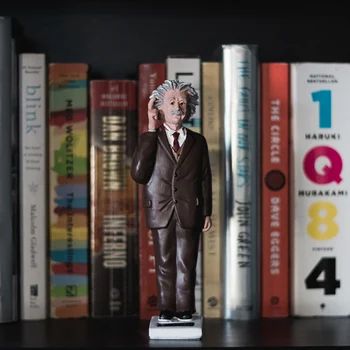 

Nikko Einstein Creative Celebrity Fingers Swing Reminding Always Thinking Solar Glowing Ornaments Resin Desktop Decoration Gifts