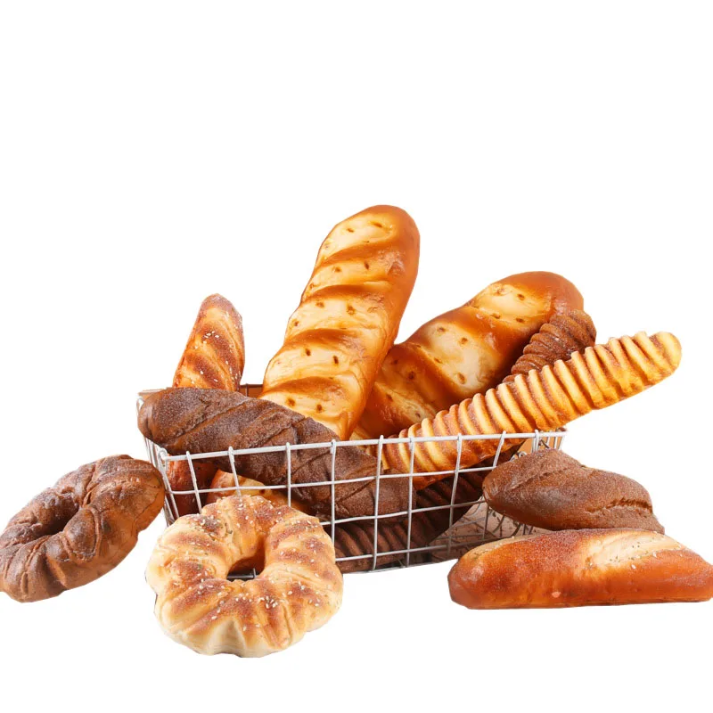 Fake Bread food model food photography props kitchen food toys bread food model fake food prank toys Home Decoration Wedding Party Supply Educational Toys Bakery Shop Window Decorations