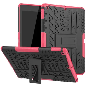 

Heavy Duty Hybrid Armor Case For Apple iPad 10.2 inch 2019 A2200 A2198 A2232 hard plastic Soft Silicone Capa Stand Cover shell
