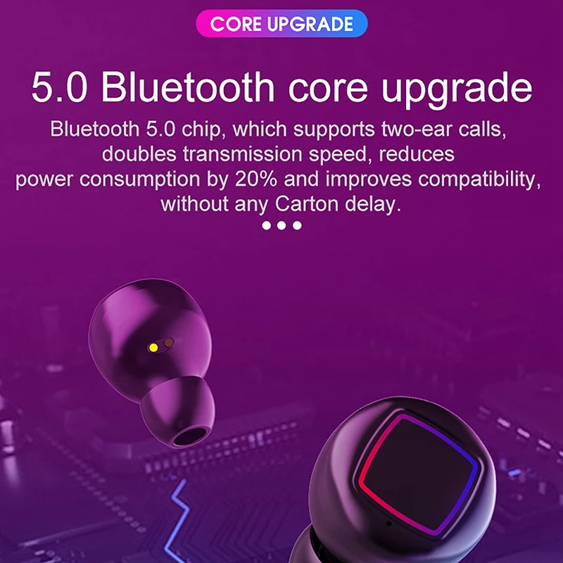 HMB-11 TWS Беспроводные Bluetooth 5,0 наушники стерео Спортивная гарнитура с микрофоном