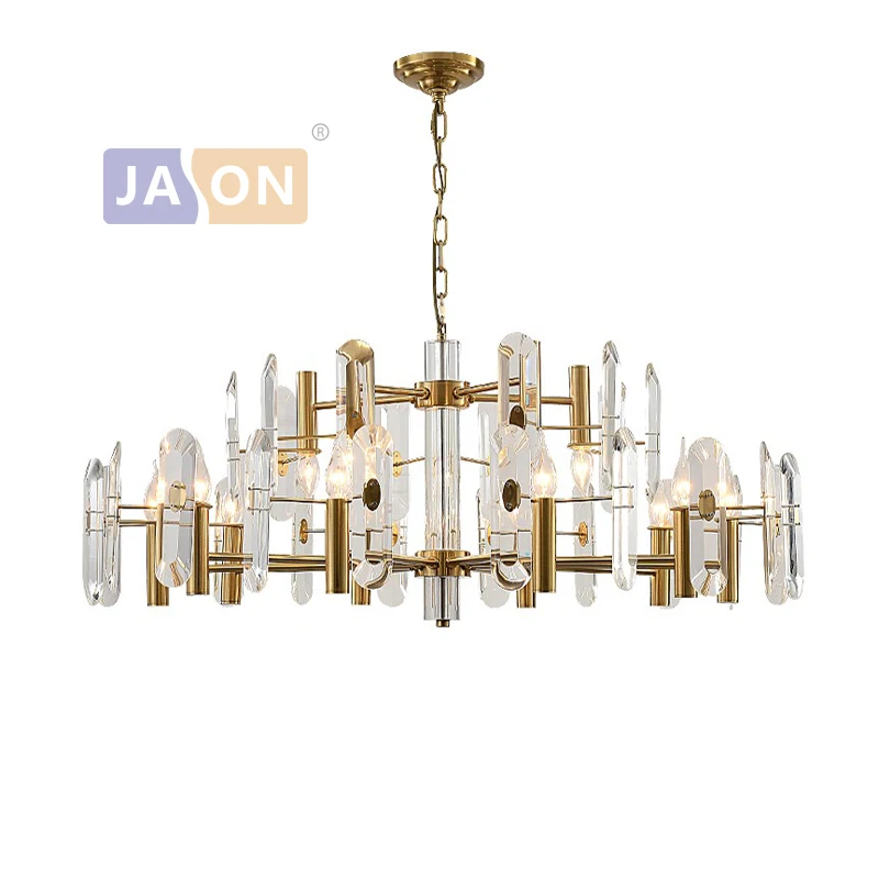 

Postmodern Gold Crystal Designer Dimmable LED Chandelier Lighting Hanging Lamps Lustre Suspension Luminaire Lampen For Foyer