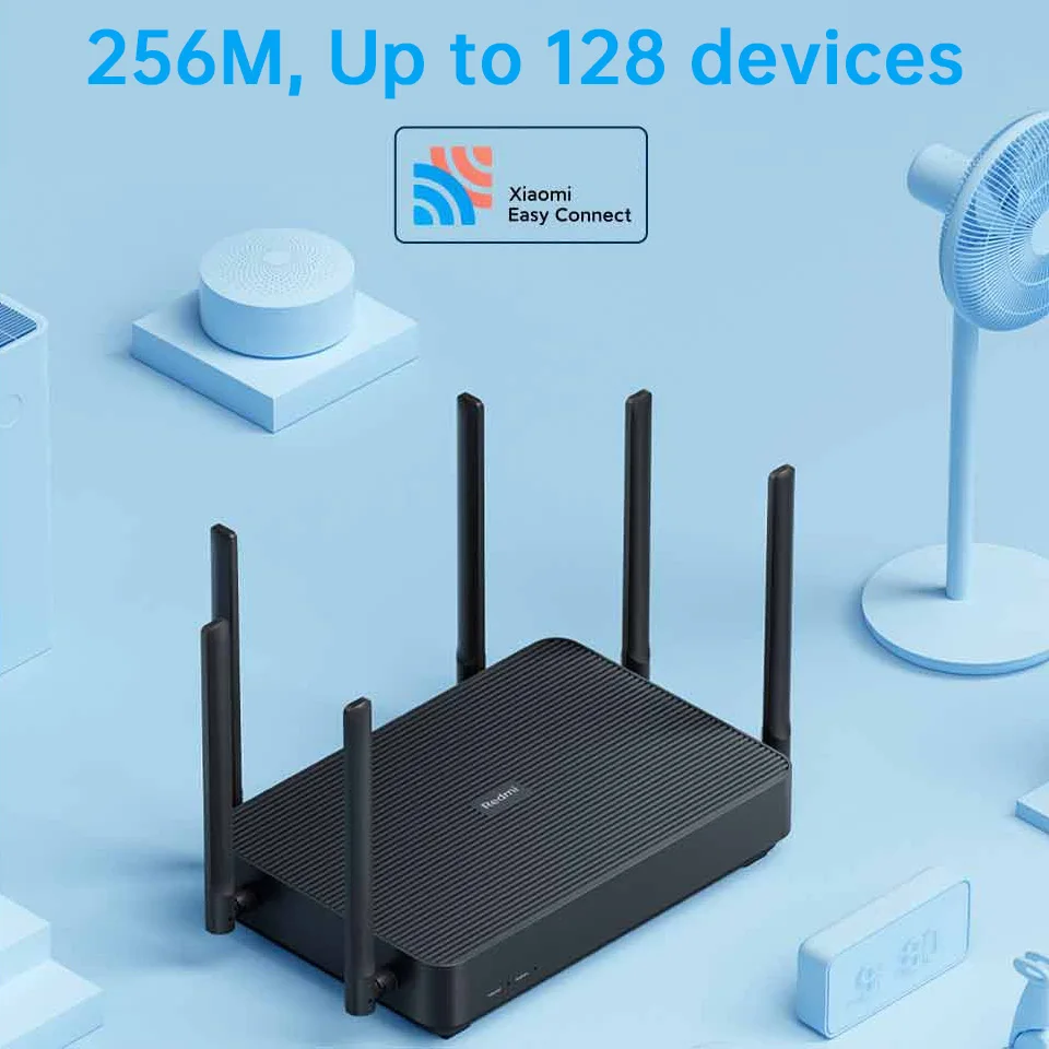 Xiaomi Redmi Ax6s Wifi 6 Router 3200 mb/s 2,4/5 GHz dwuczęstotliwościowy MIMO-OFDMA wysoki zysk Mesh Route MT7622B dwurdzeniowy procesor 1.35GHz 3 Xiaomi Redmi Ax6s Wifi 6 Router 3200 mb/s 2,4/5 GHz dwuczęstotliwościowy MIMO-OFDMA wysoki zysk Mesh Route MT7622B dwurdzeniowy procesor 1.35GHz 3