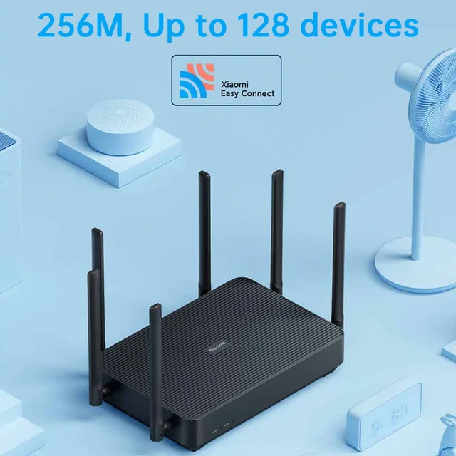 Xiaomi Redmi Ax6s Wifi 6 Router 3200 mb/s 2,4/5 GHz dwuczęstotliwościowy MIMO-OFDMA wysoki zysk Mesh Route MT7622B dwurdzeniowy procesor 1.35GHz 3