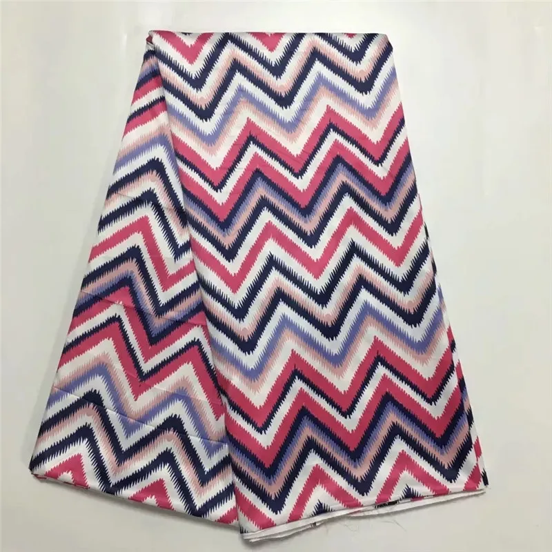 

Hot selling satin silk wax fabric 5 yards/lot colorfast Nigrian design African wax pattern satin silk fabric for clothing 12L071