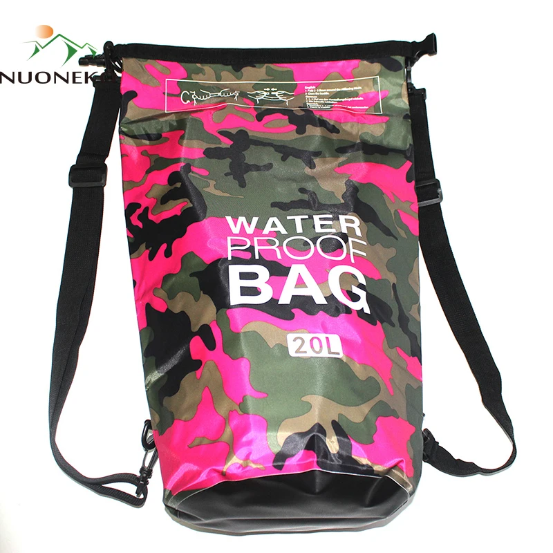 

NUONEKO Nature Hike Waterproof Bucket Bag Outdoor Camping Trips Trekking Rafting Fishing Camouflage Folding Backpacks BAG06