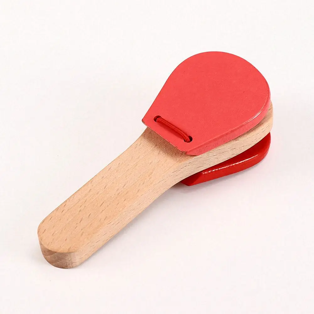 Instruments Percussion Bois Castagnettes En Bois - Lot De 6 - Instrument Percussion Enfants - Éveil Musical Instrument Percussion Rythme