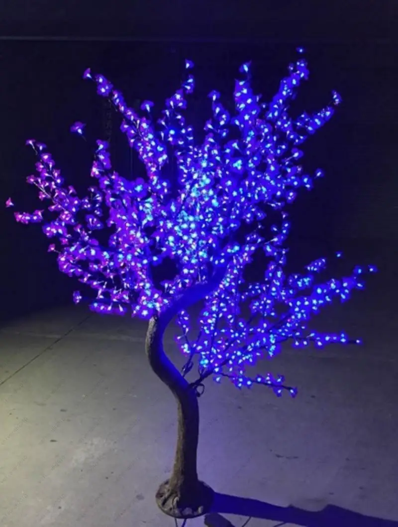 

1.5m 1.8m 2m 2.5m height LED Cherry Blossom Christmas Tree with simulation natural trunk Waterproof Garden Landscape tree Lamp