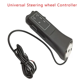 

1x Remote Control Black Nylon plastic Steering Wheel Stalk Radio Navigation