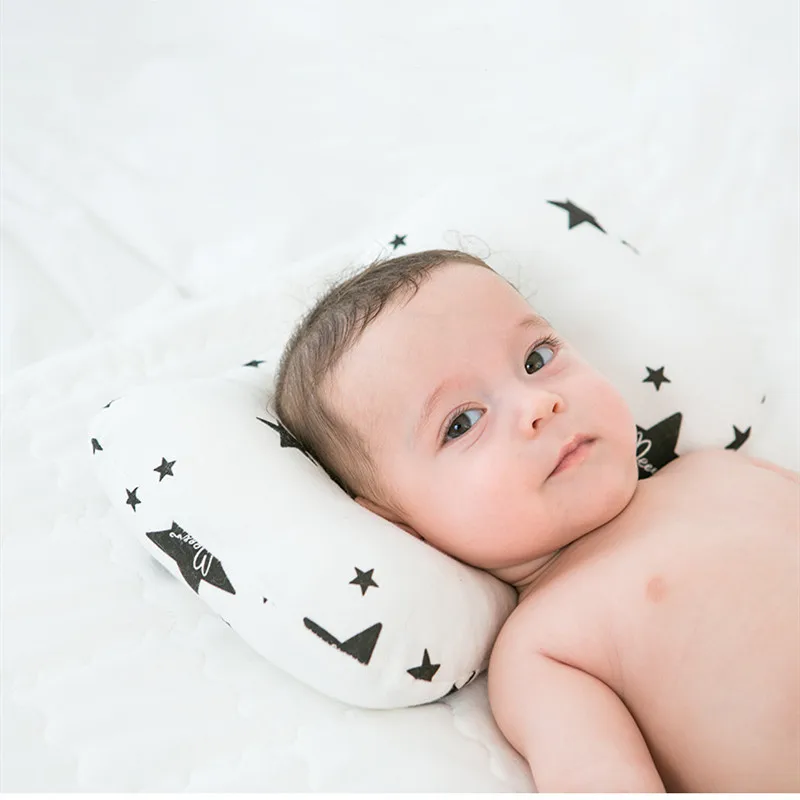 Подушка для новорожденных, для кормления, для младенцев, для сна, вогнутая, мультяшная, детская подушка, для малышей, формирующая, для новорожденных, подушка, предотвращающая плоскую голову