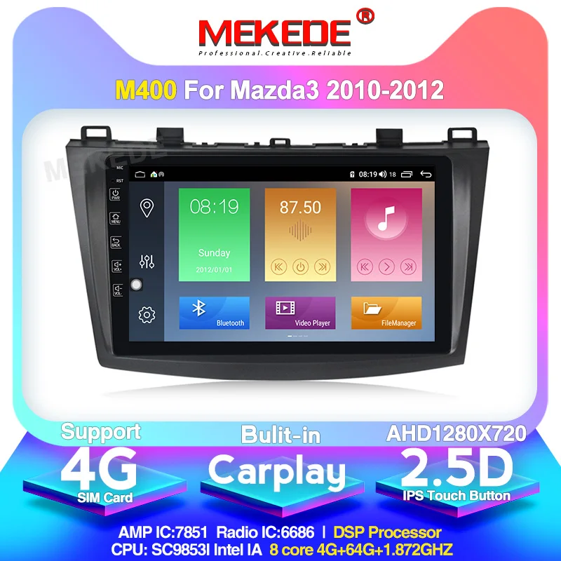 MEKEDE Android 10 0 9 &quotавтомобильный радиоприемник с навигацией GPS мультимедийный плеер