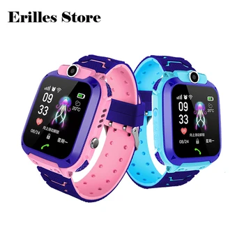 

Q12 Children Waterproof Smart Watch With Sim Card SOS Call Location Watch Location Tracker Anti Lost Monitor Kids Gift